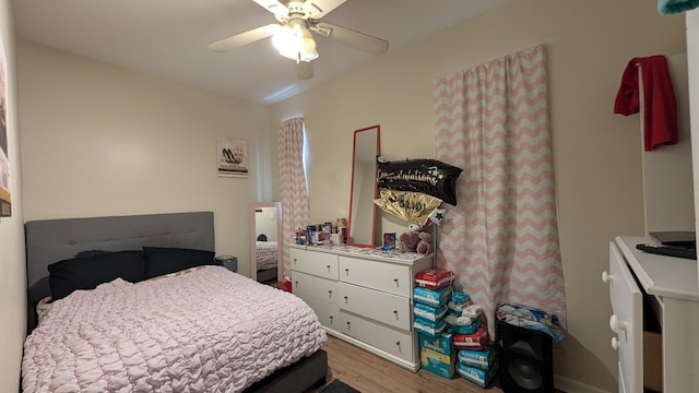2160 S Millard Ave, Chicago, IL 60623 - bedroom with wood finished floors and ceiling fan