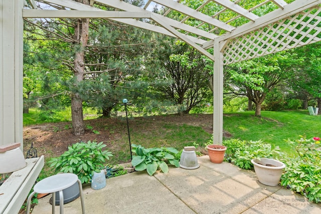 1553 Catalina Ln, Aurora, IL 60504 - view of patio / terrace featuring a pergola