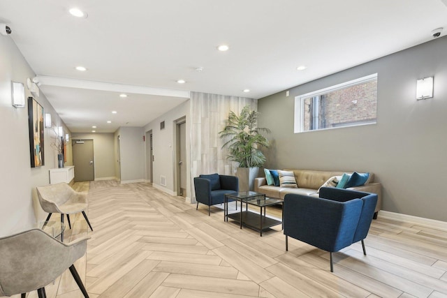 650 N Morgan St Unit 303, Chicago, IL 60642 - lobby featuring recessed lighting and a security system