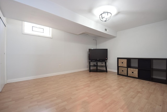 2726 Sarah St, Franklin Park, IL 60131 - basement featuring light wood finished floors and baseboards
