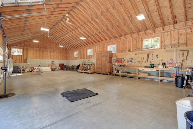 701A Hill Dr, Rock Falls, IL 61071 - garage with a workshop area