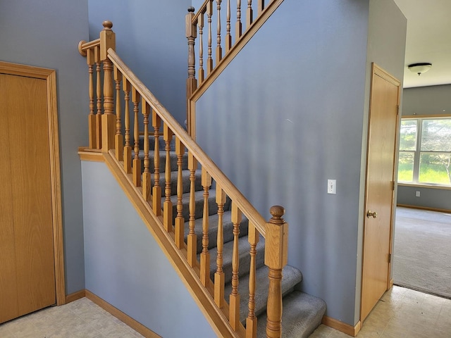 383 Prairie Knoll Dr, Poplar Grove, IL 61065 - stairway with baseboards