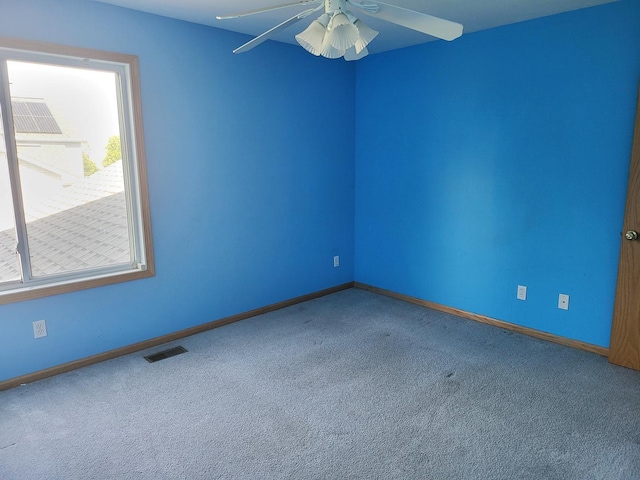 383 Prairie Knoll Dr, Poplar Grove, IL 61065 - carpeted spare room with ceiling fan and baseboards