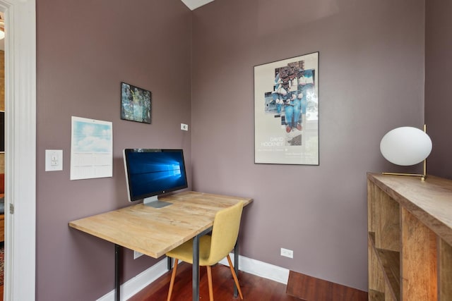 1626 S Morgan St Unit 2, Chicago, IL 60608 - home office featuring baseboards and wood finished floors