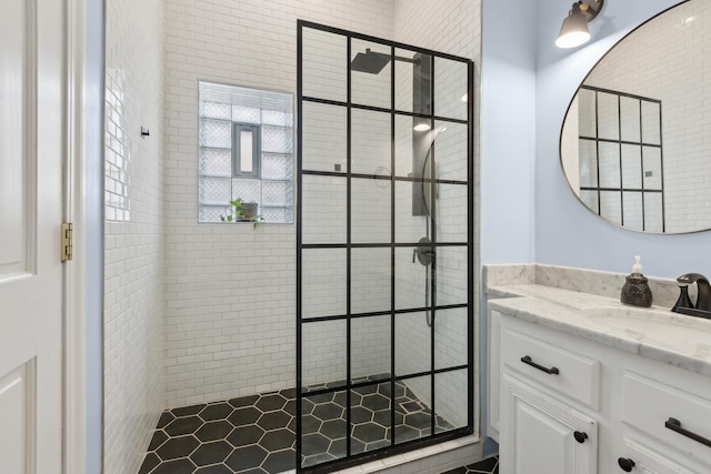 1626 S Morgan St Unit 2, Chicago, IL 60608 - full bath featuring a walk in shower and vanity