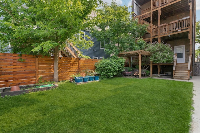 1626 S Morgan St Unit 2, Chicago, IL 60608 - view of yard featuring a pergola