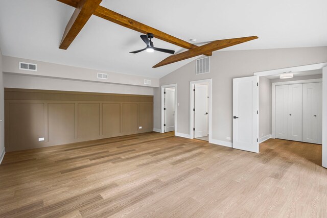18908 E Louise Dr, Lansing, IL 60438 - unfurnished bedroom with light wood-type flooring and a ceiling fan
