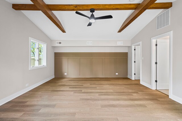 18908 E Louise Dr, Lansing, IL 60438 - unfurnished bedroom with light wood-type flooring, baseboards, and a ceiling fan