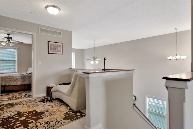 3911 Summer Sage Ct, Champaign, IL 61822 - hall with an upstairs landing, carpet, and healthy amount of natural light