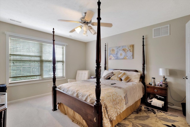 3911 Summer Sage Ct, Champaign, IL 61822 - bedroom with light carpet and ceiling fan