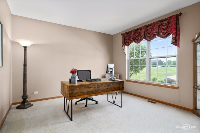 25411 W Juniper Ct, Plainfield, IL 60585 - office area with carpet and baseboards