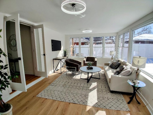 7726 N Harlem Ave, Niles, IL 60714 - sunroom / solarium with wood finished floors and baseboards