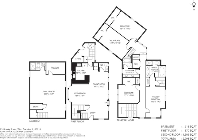 93 Liberty St, West Dundee, IL 60118 - room layout