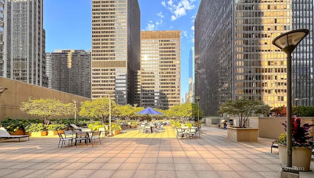 222 N Columbus Dr Unit 2808, Chicago, IL 60601 - view of patio / terrace with a city view