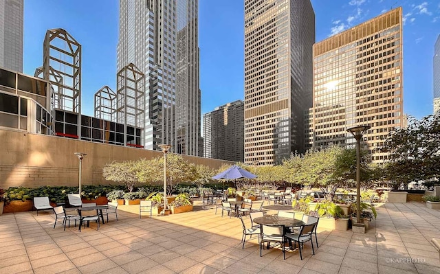 222 N Columbus Dr Unit 2808, Chicago, IL 60601 - view of patio / terrace with a view of city