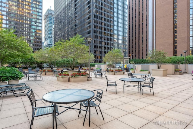 222 N Columbus Dr Unit 2808, Chicago, IL 60601 - view of patio / terrace featuring a view of city