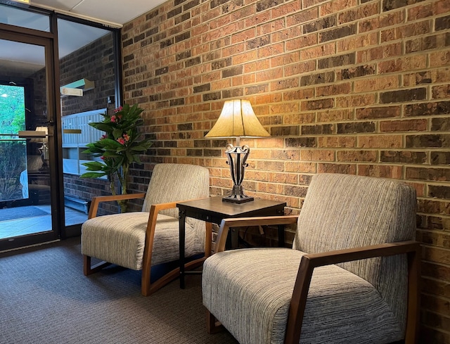 477 Graceland Ave Unit 2F, Des Plaines, IL 60016 - sitting room featuring carpet floors