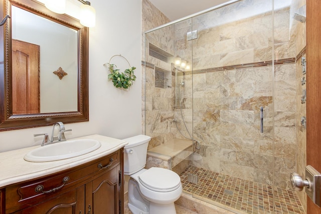 2907 Camden Dr, West Chicago, IL 60185 - full bath with toilet, a stall shower, and vanity