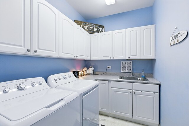 16347 W Cagwin Dr, Lockport, IL 60441 - washroom featuring separate washer and dryer and cabinet space