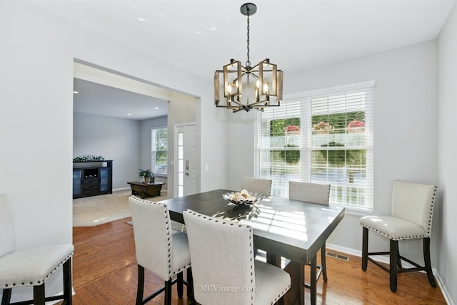 16347 W Cagwin Dr, Lockport, IL 60441 - dining room with wood finished floors and a chandelier