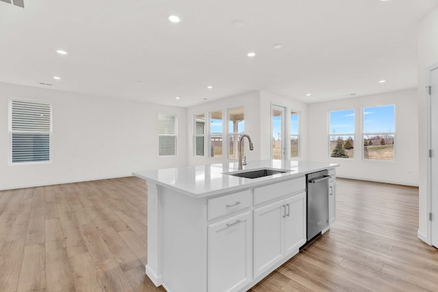 3214 Lincoln Prairie Blvd, Aurora, IL 60503 - kitchen with a sink, open floor plan, dishwasher, plenty of natural light, and recessed lighting