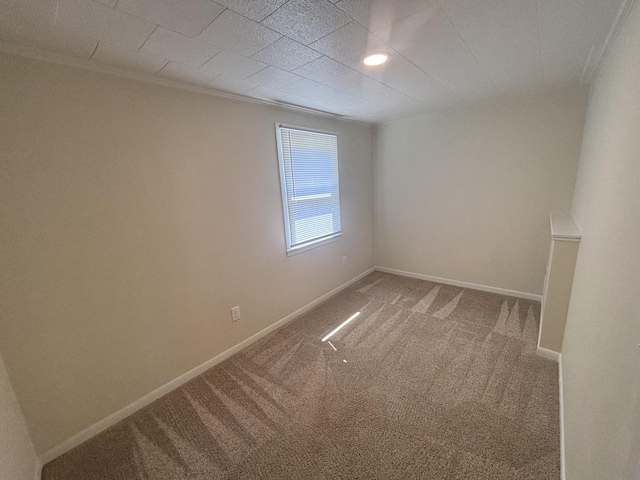 112 W 6th St, Gridley, IL 61744 - carpeted empty room featuring ornamental molding and baseboards