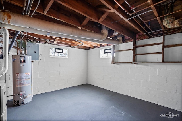 424 Howard Ave, Aurora, IL 60506 - basement featuring water heater and electric panel