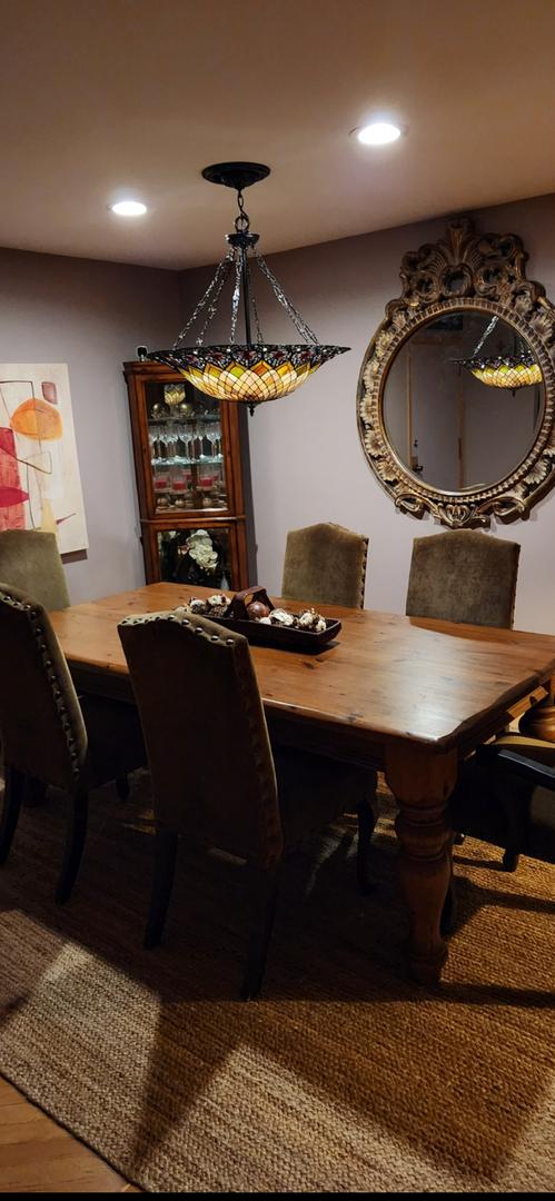 3300 N Carriageway Dr Unit 209, Arlington Heights, IL 60004 - dining space with wood finished floors and recessed lighting