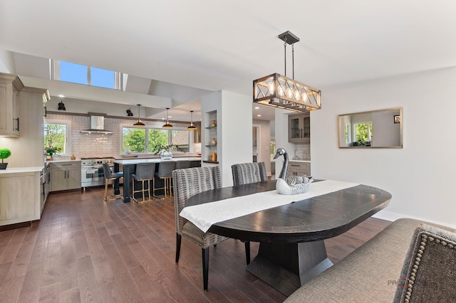 6517 Saddle Ridge Ct, Long Grove, IL 60047 - dining area featuring dark wood-style flooring