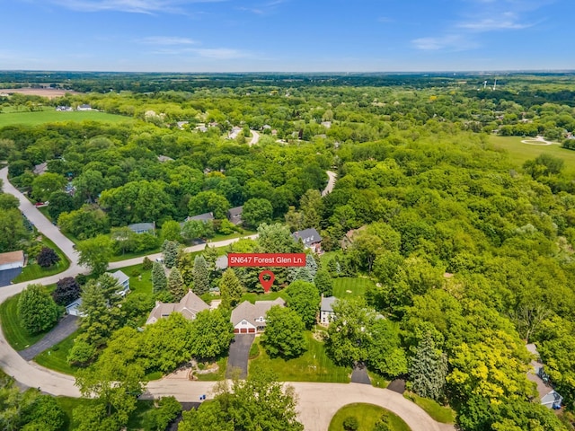 5N647 Forest Glen Ln, Saint Charles, IL 60175 - bird's eye view of a heavily wooded area