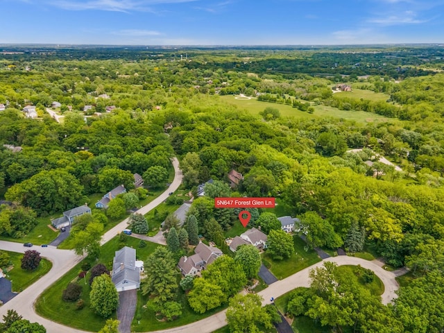 5N647 Forest Glen Ln, Saint Charles, IL 60175 - bird's eye view of a heavily wooded area