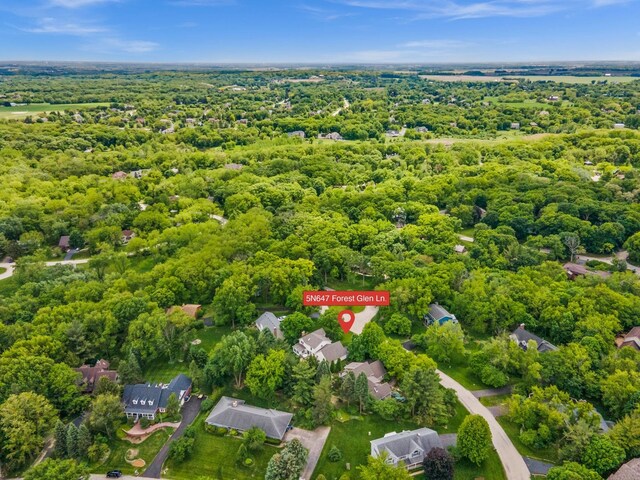 5N647 Forest Glen Ln, Saint Charles, IL 60175 - drone / aerial view of a forest