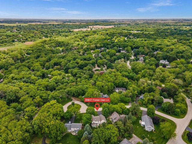 5N647 Forest Glen Ln, Saint Charles, IL 60175 - drone / aerial view of a heavily wooded area