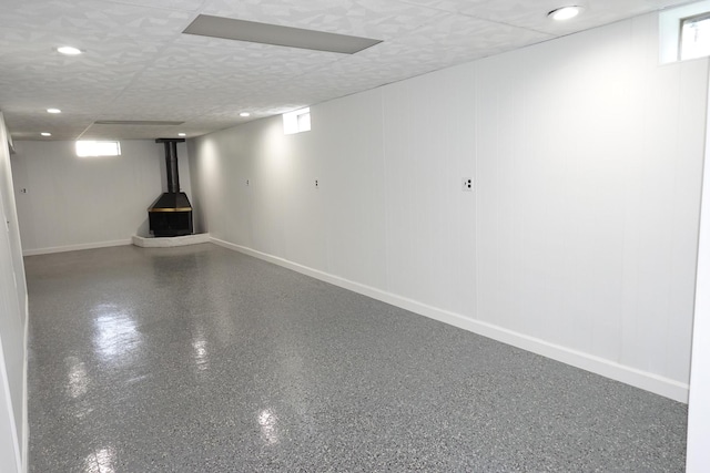 1330 Ridgeway Ave, Round Lake Beach, IL 60073 - below grade area featuring healthy amount of natural light and baseboards
