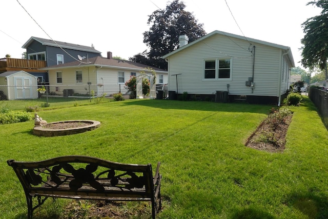 1330 Ridgeway Ave, Round Lake Beach, IL 60073 - back of property featuring central air condition unit