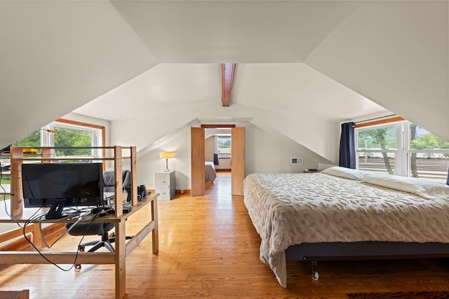 17811 Harwood Ave, Homewood, IL 60430 - bedroom featuring wood finished floors and lofted ceiling