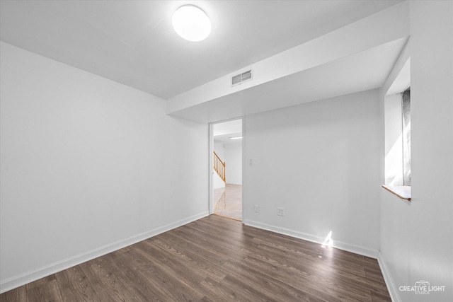 2724 Bluewater Cir, Naperville, IL 60564 - unfurnished room with wood finished floors, stairs, and baseboards