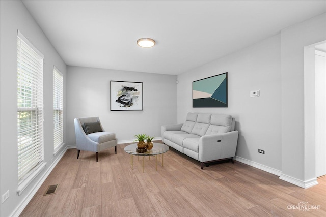 2724 Bluewater Cir, Naperville, IL 60564 - living room featuring light wood-type flooring and baseboards