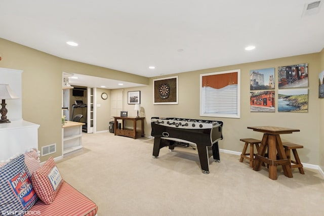 36932 N Fernview Ln, Lake Villa, IL 60046 - playroom featuring light colored carpet, recessed lighting, and baseboards