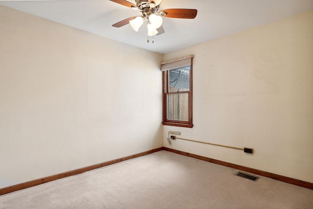 4612 W 89th Pl, Hometown, IL 60456 - empty room with carpet flooring, baseboards, and a ceiling fan