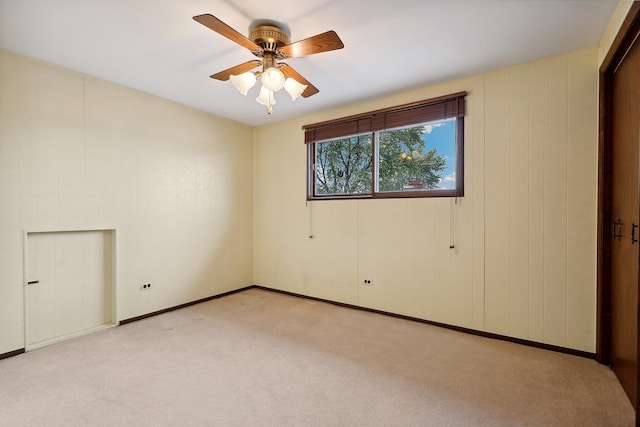 4612 W 89th Pl, Hometown, IL 60456 - unfurnished bedroom with light colored carpet, ceiling fan, and baseboards