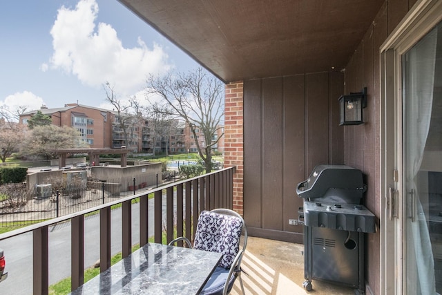 125 Boardwalk Pl Unit 101, Park Ridge, IL 60068 - balcony featuring area for grilling and outdoor dining space