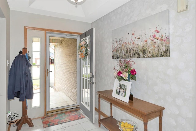1360 Pheasant Chase Cir, Beecher, IL 60401 - entrance foyer with plenty of natural light, tile patterned floors, and french doors