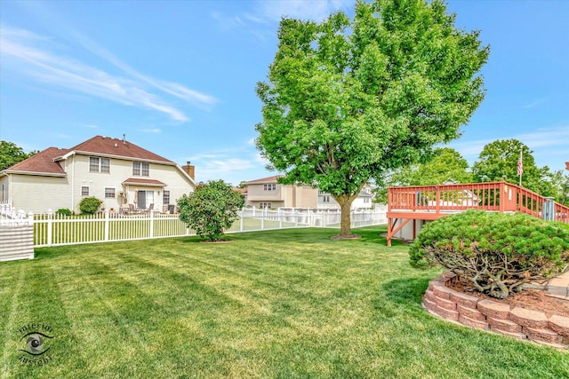 1360 Pheasant Chase Cir, Beecher, IL 60401 - view of yard with a deck