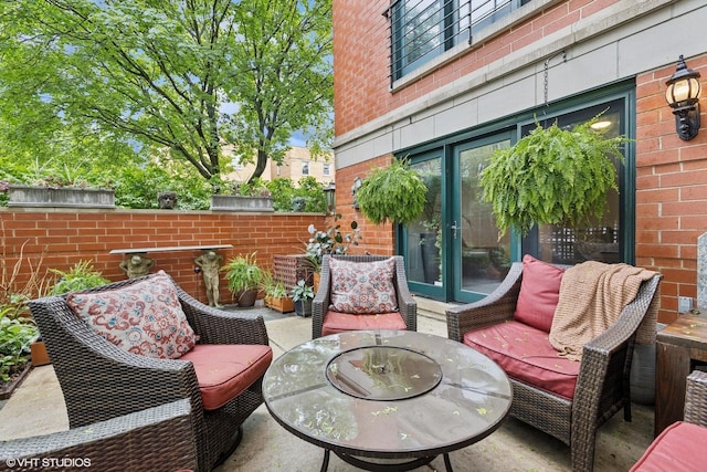 5844 N Hermitage Ave Unit A, Chicago, IL 60660 - view of patio with an outdoor hangout area