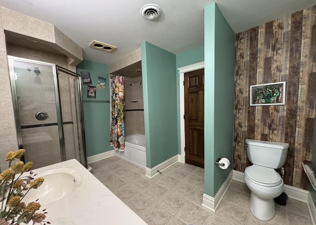 3838 Plainfield Rd, Oswego, IL 60543 - full bathroom with toilet, tile patterned flooring, vanity, and baseboards