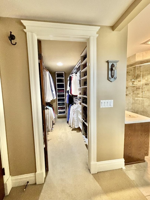 3838 Plainfield Rd, Oswego, IL 60543 - spacious closet with carpet flooring