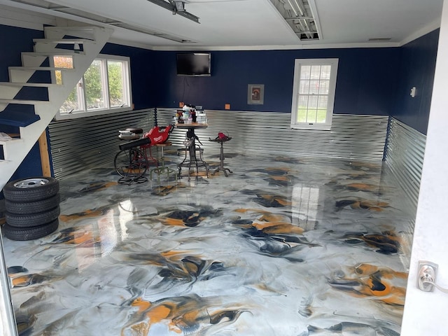 3838 Plainfield Rd, Oswego, IL 60543 - garage with wainscoting
