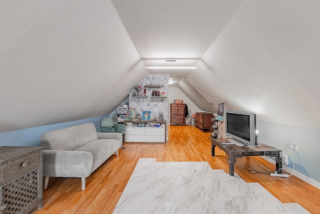 1418 S Cicero Ave, Cicero, IL 60804 - sitting room with wood finished floors, lofted ceiling, and baseboards