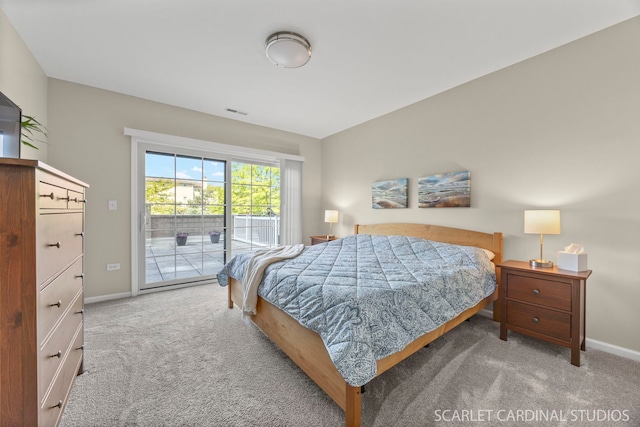 14 S Prospect St Unit 211, Roselle, IL 60172 - bedroom featuring carpet flooring, access to exterior, and baseboards